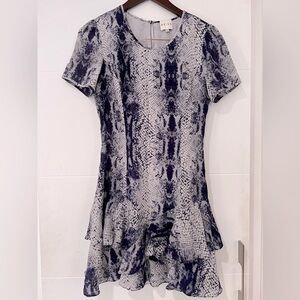 Reiss women’s blue and white print size 6 dress